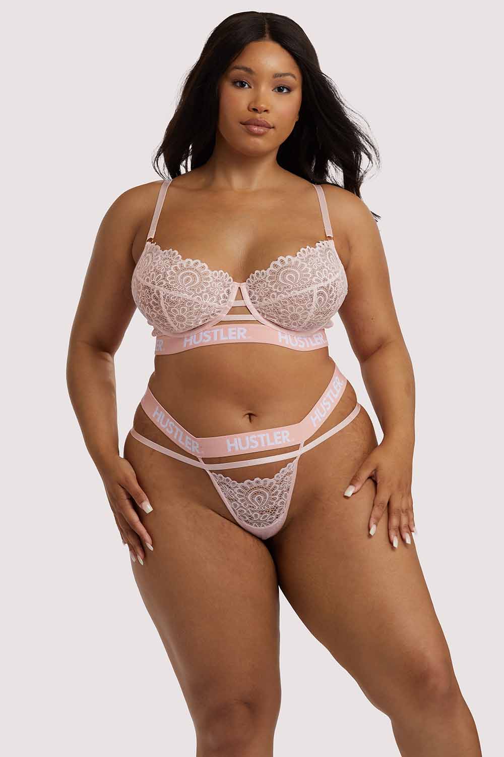 Branded Lace Baby Pink Bra - Image 7