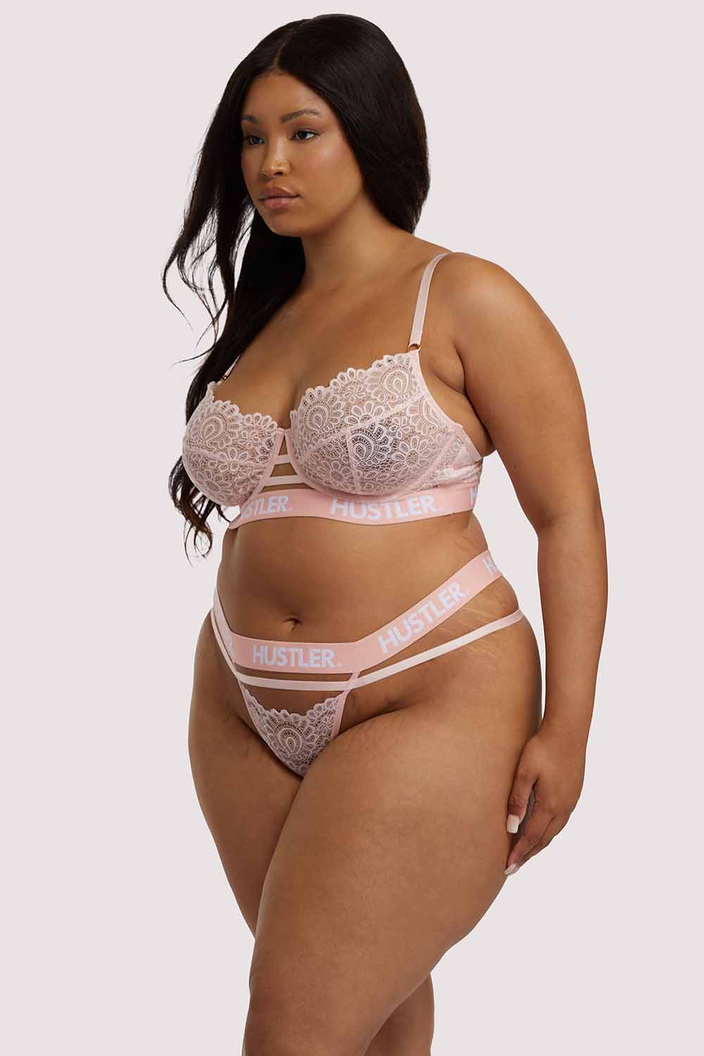 Branded Lace Baby Pink Bra - Image 8