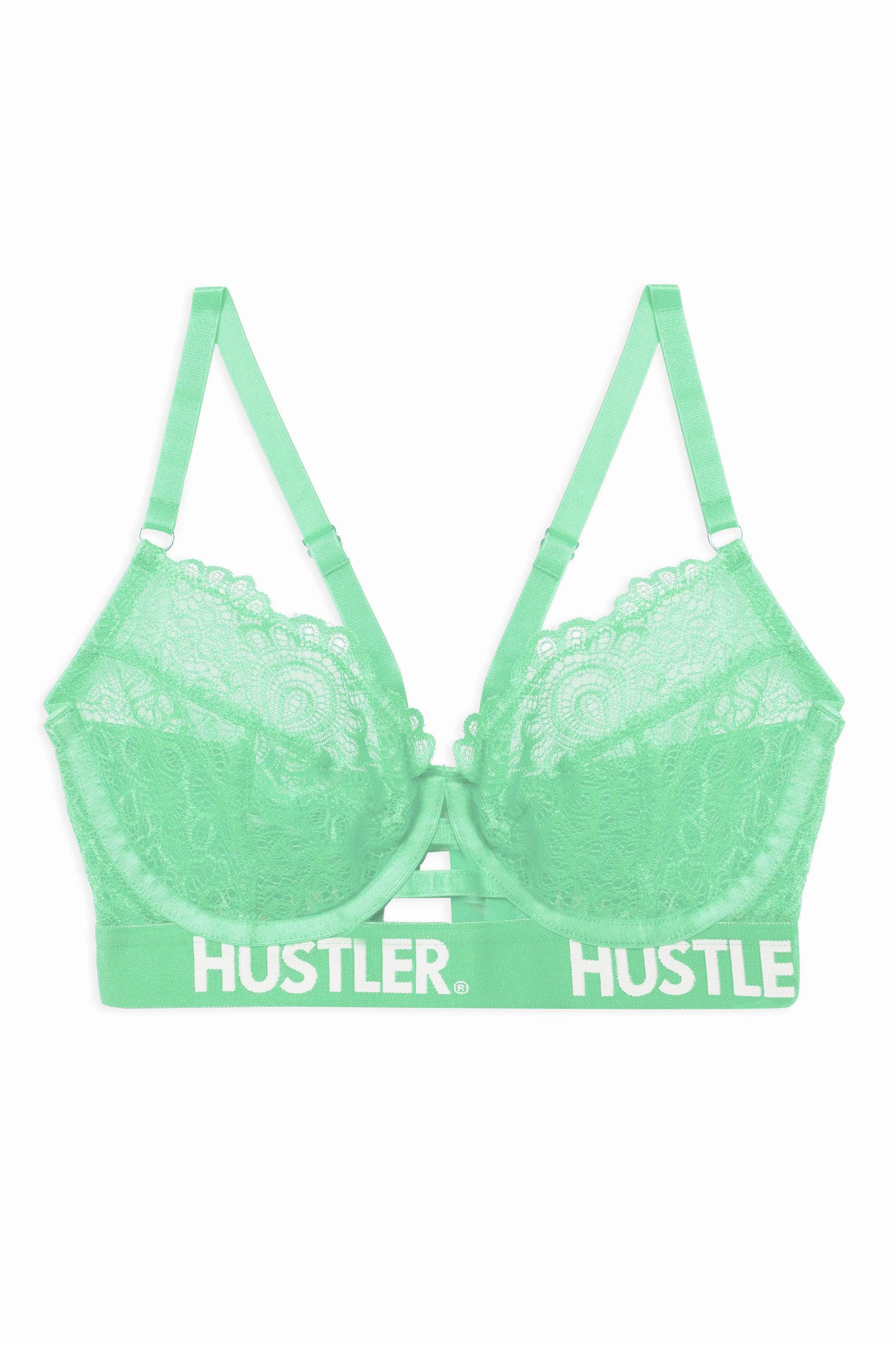 Branded Mint Lace Bra - Image 4