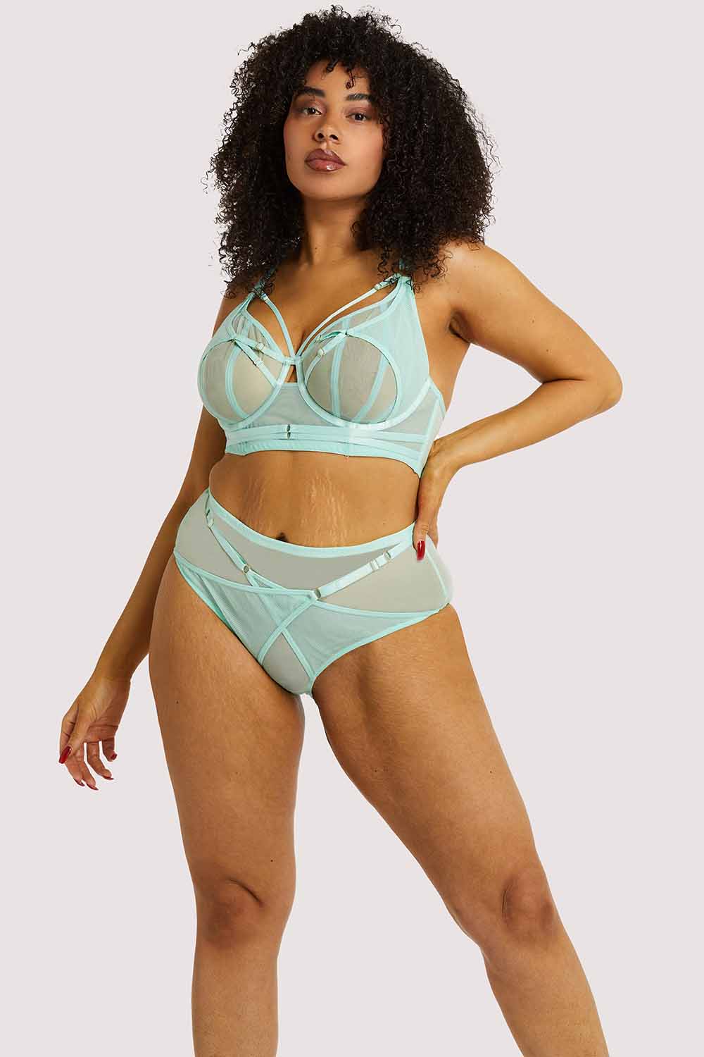 Eddie Aqua Crossover Wrap Brief - Image 10