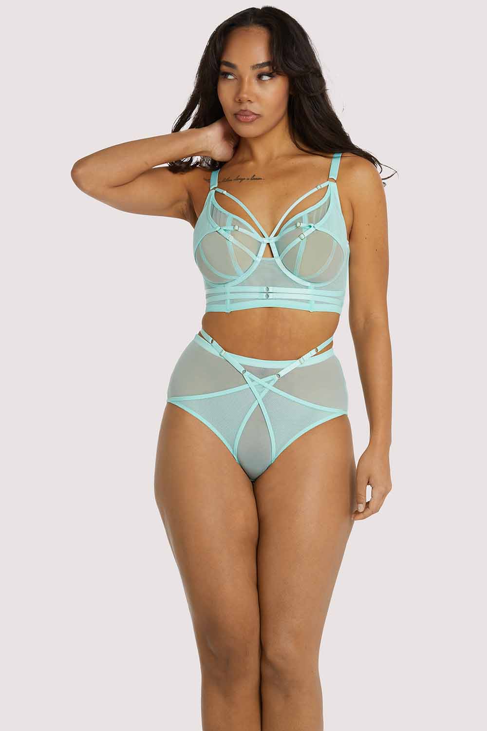 Eddie Aqua Crossover Wrap Brief - Image 4