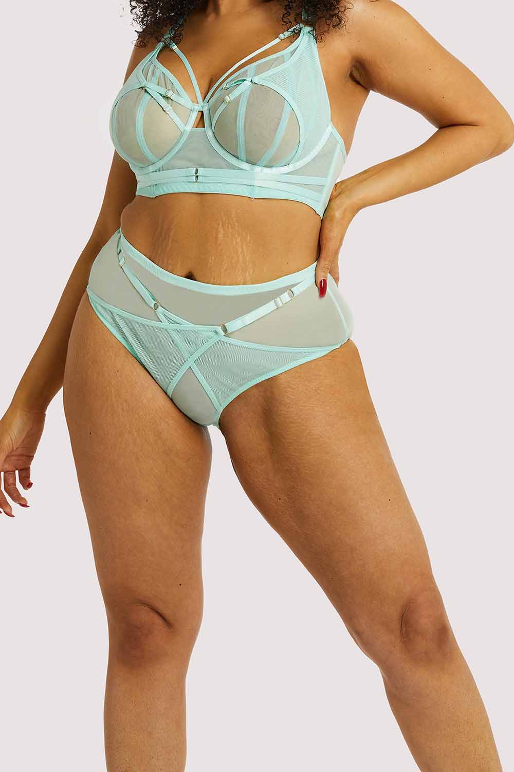 Eddie Aqua Crossover Wrap Brief - Image 6