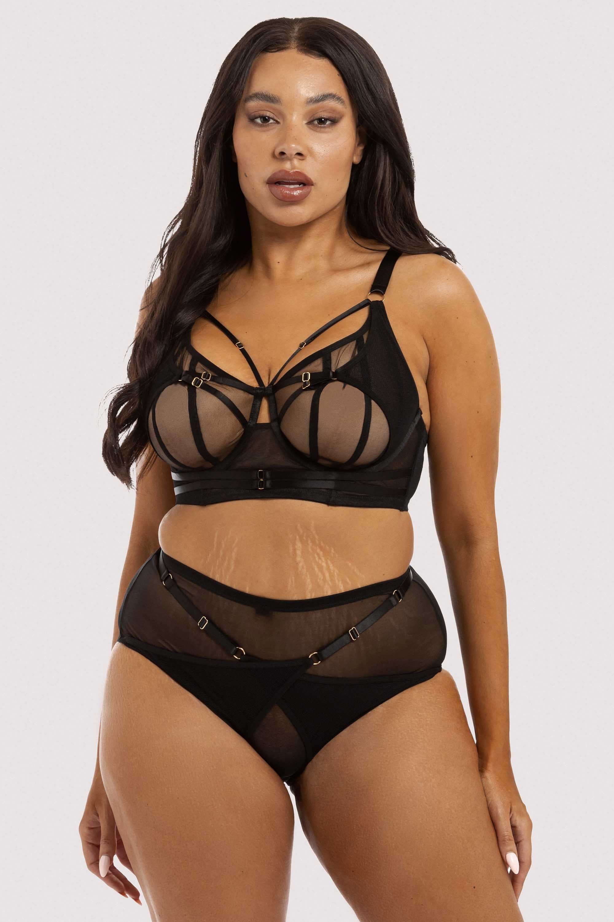 Eddie Black Crossover Wrap High Waist Brief - Image 5