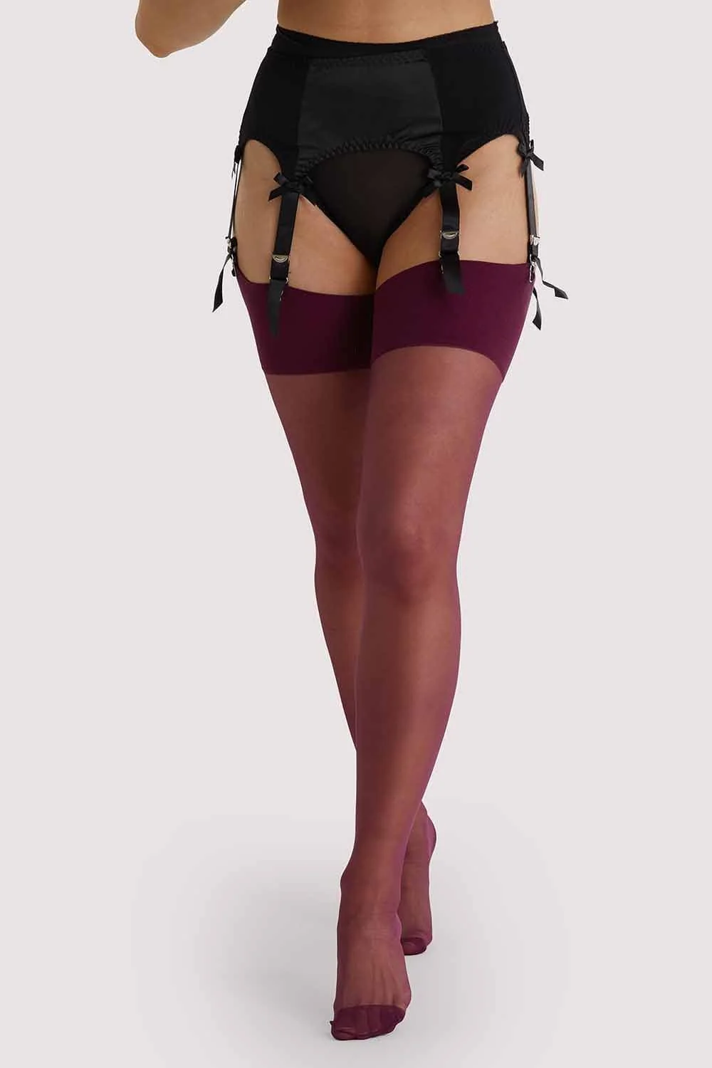 Grape Wine Seamed Stockings - Image 2