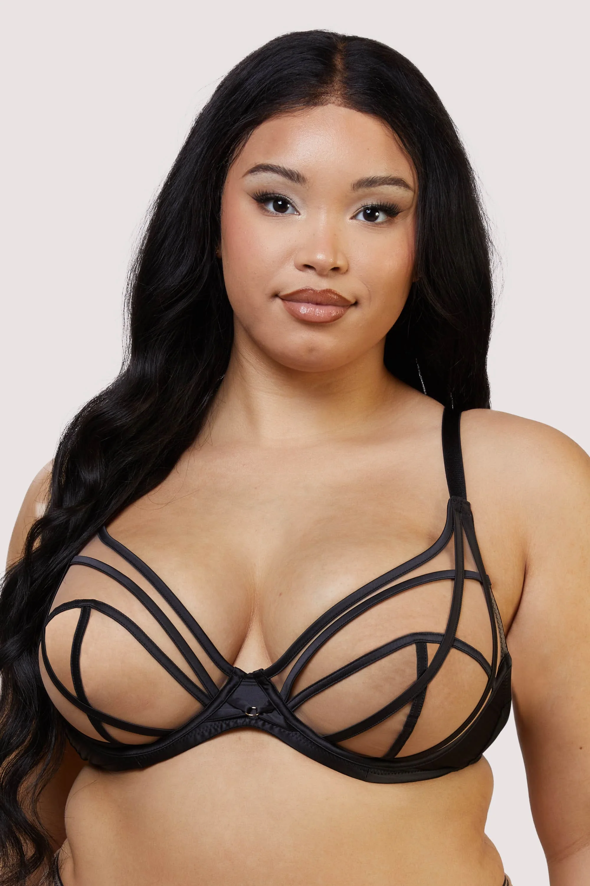 Ramona Black Mesh Plunge Set - Image 15