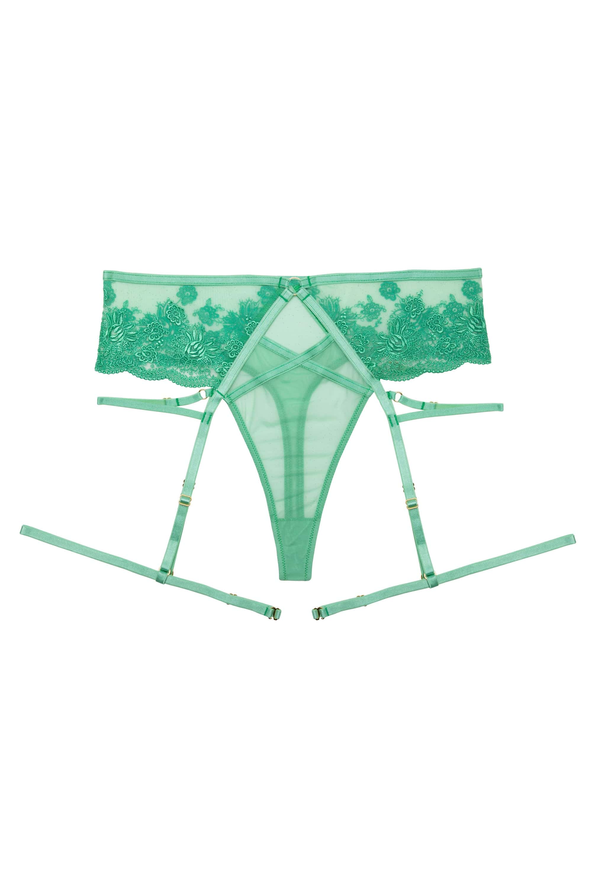 Sarina Green Embroidery Harness Set - Image 7