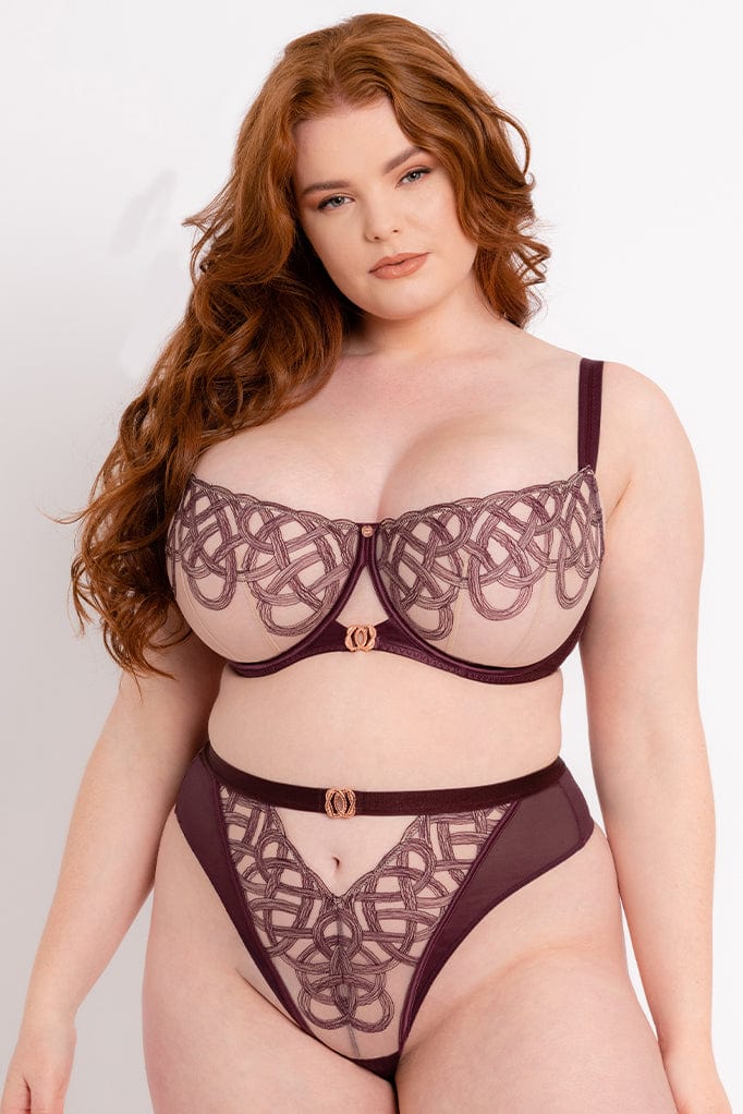 Scantilly Fig/Latte Lovers Knot Balcony Bra - Image 2
