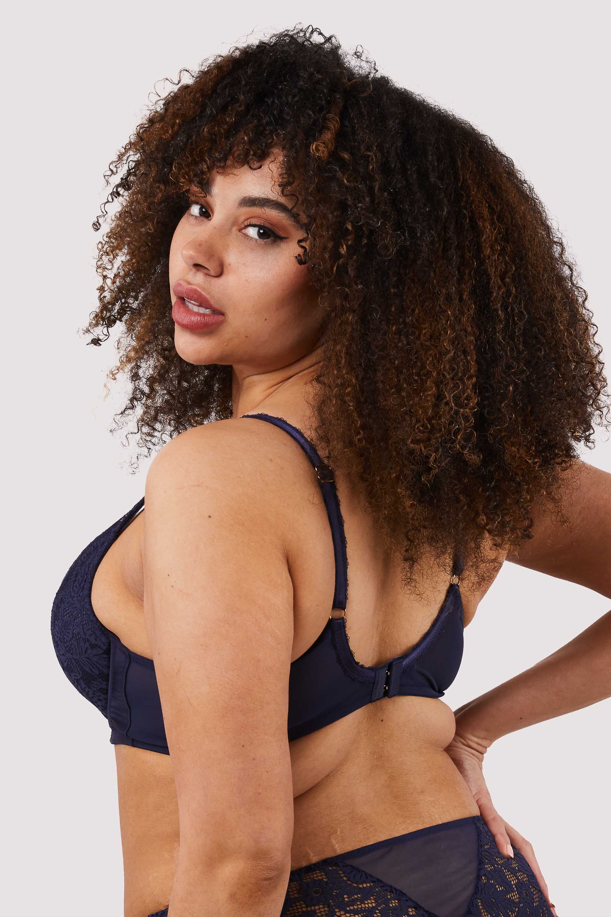 Sophia Navy Plunge & Push Up Bra - Image 6