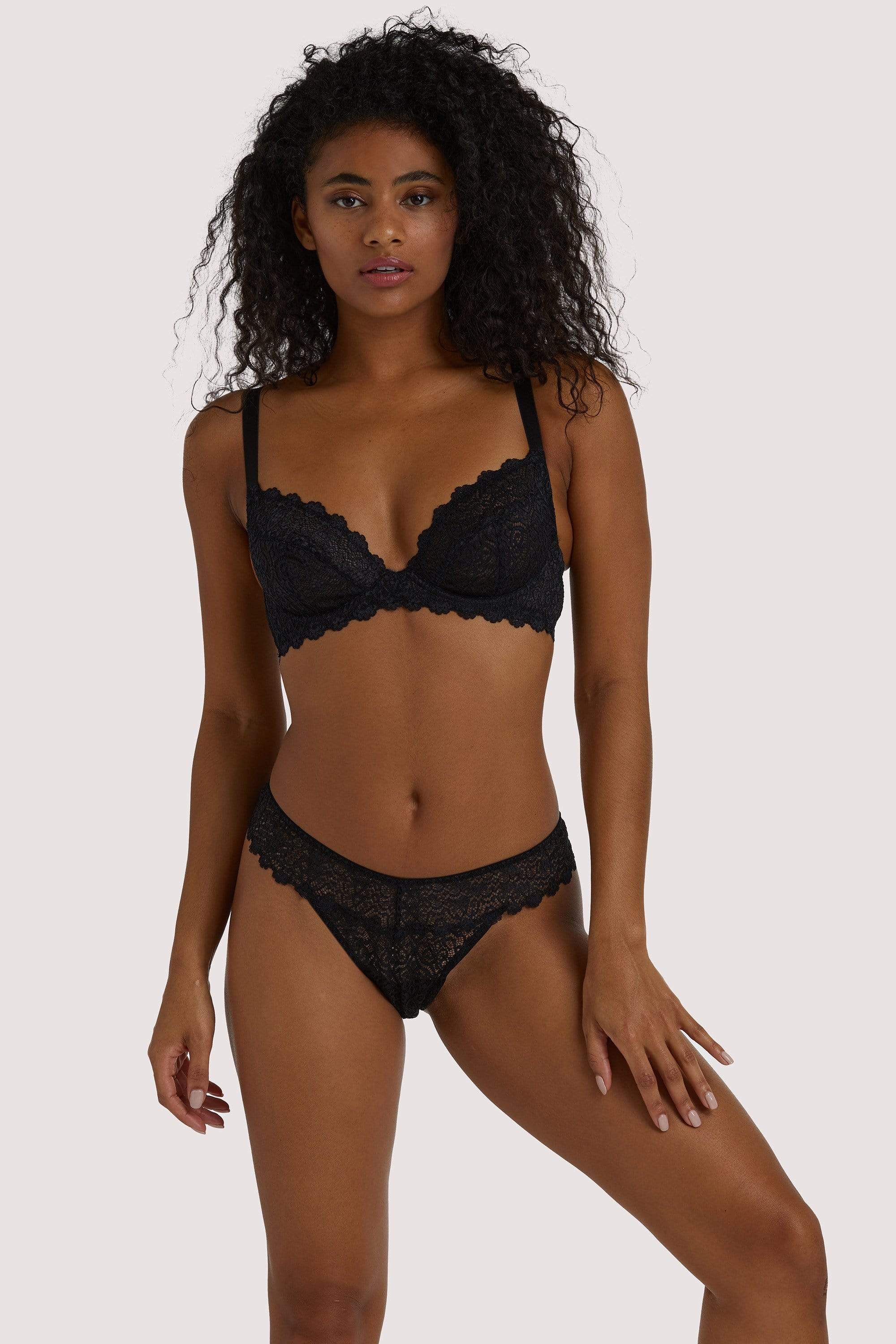 Ariana Black Lace Bra - Image 3