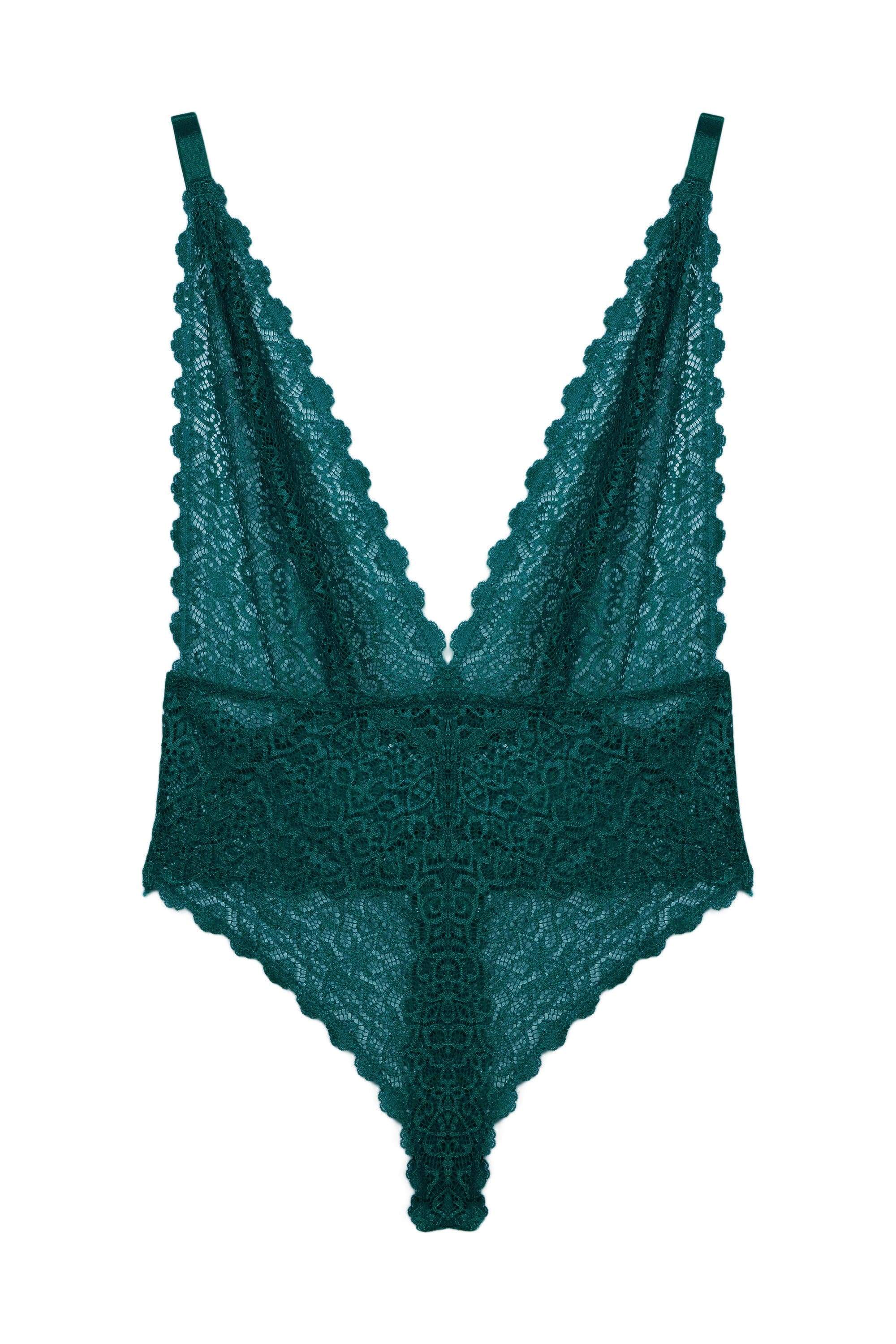 Wolf & Whistle Ariana Teal Everyday Lace Body - Image 5